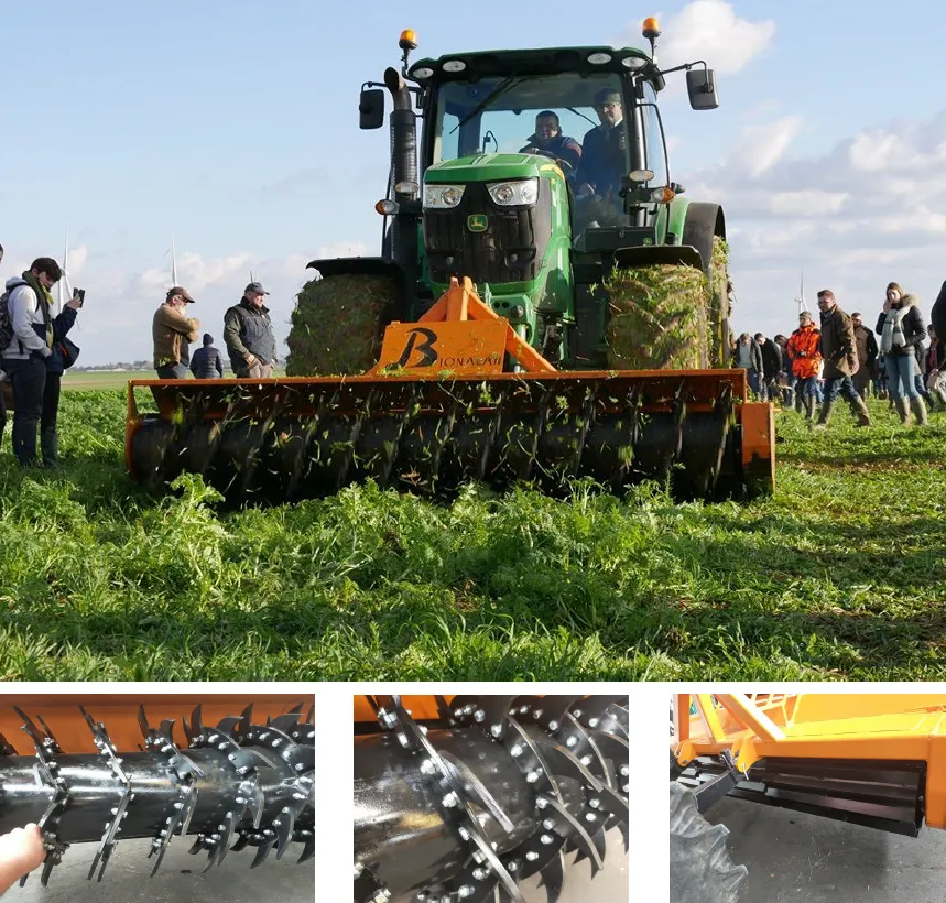 Détail technique du rouleau destructeur Biola